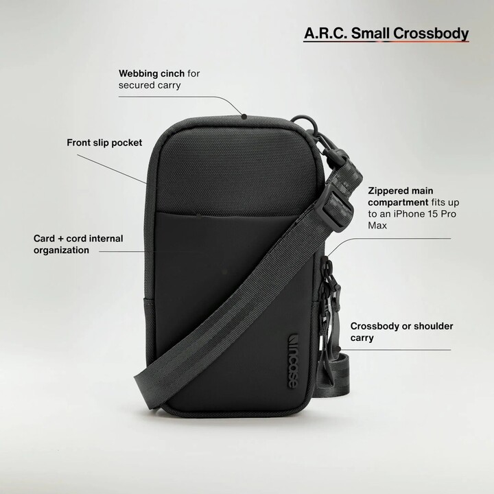 A.R.C. Small Crossbody Bag - Black