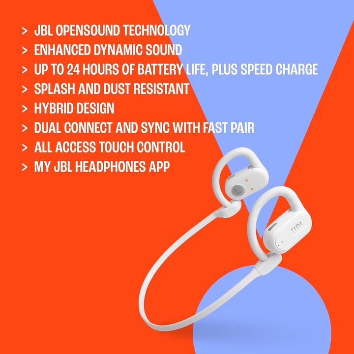 JBL Soundgear Sense Bluetooth-Kopfhörer mit Ladeetui/ 8 Stunden Akkulaufzeit/ Schwarz