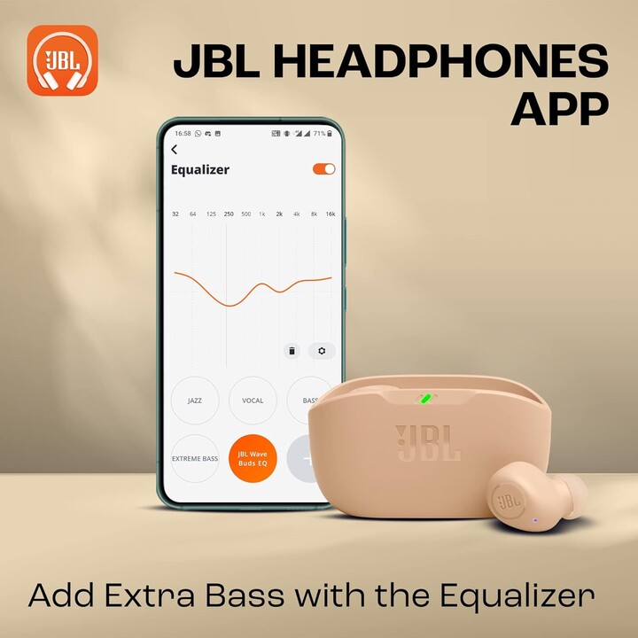JBL Wave Buds Beige 