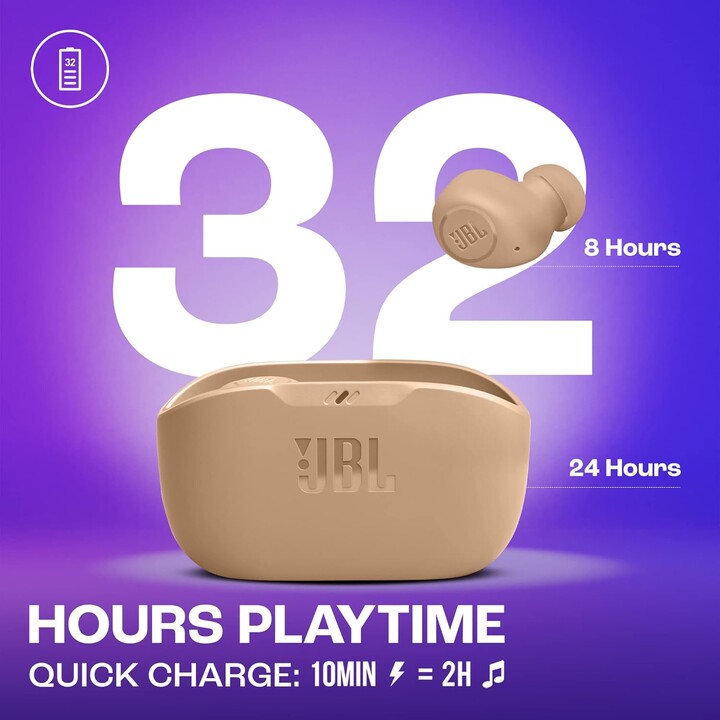 JBL Wave Buds Bege 