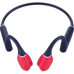 Auriculares Leotec LEBONE03 KURI Conducción Ósea Bluetooth 5.4 Multipunto IPX5 8-12h Azul/Rojo