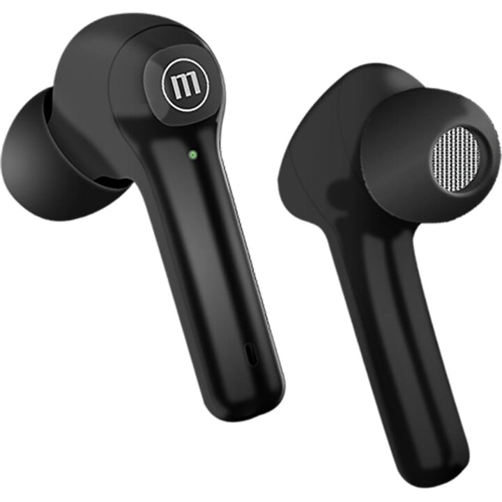 Maxell Dynamic+ Wireless Headphones with Bluetooth Charging Case - Black