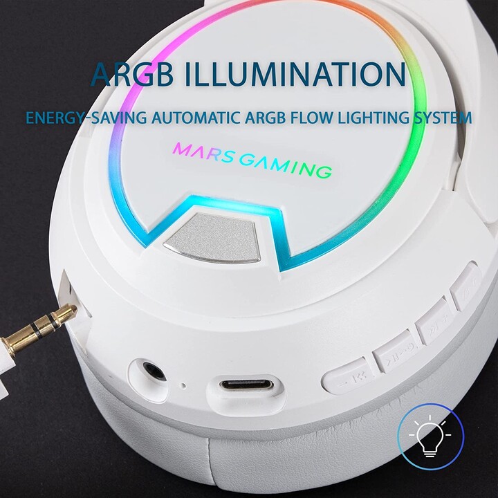 Mars Gaming MHW100 Jack 3.5 Branco