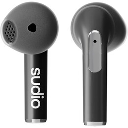 Sudio N2 Schwarz True Wireless Bluetooth Öffnen Sie die Ohrhörer, Multipoint-Verbindung, Mikrofon, 30 Stunden, with Charging Cas