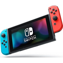 Consola Nintendo Switch modelo OLED en color rojo neón / azul neón