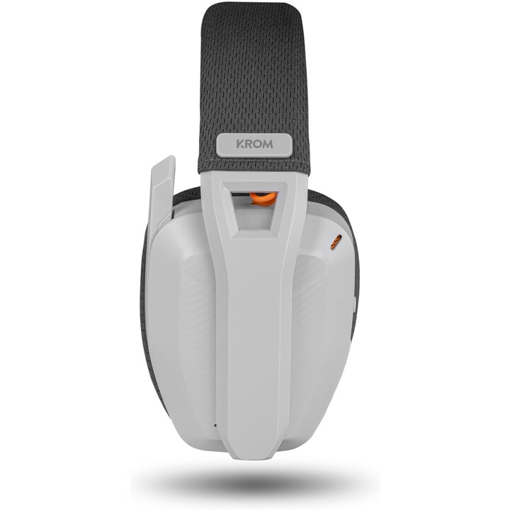 Casque de jeu sans fil avec microphone Krom Kanji/ Bluetooth/ USB 2.0/ Blanc