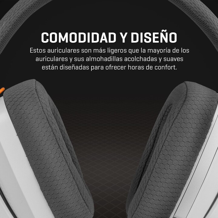 Auriculares Gaming Inalámbricos con Micrófono Krom Kanji/ Bluetooth/ USB 2.0/ Blancos