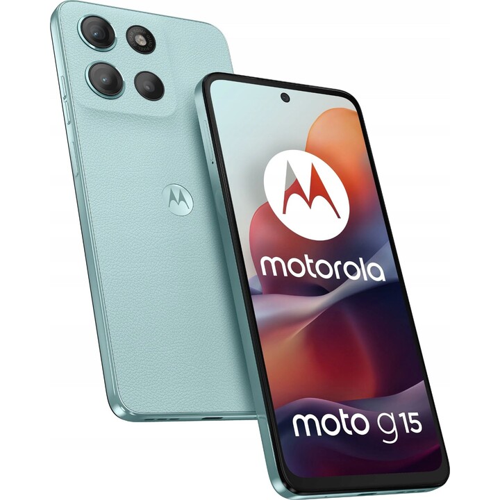Motorola Moto G15 17,1cm (6.72), 8GB 512GB, 4G Smartphone, Dual SIM, Android 15, USB Type C, 5200mAh, Light blue