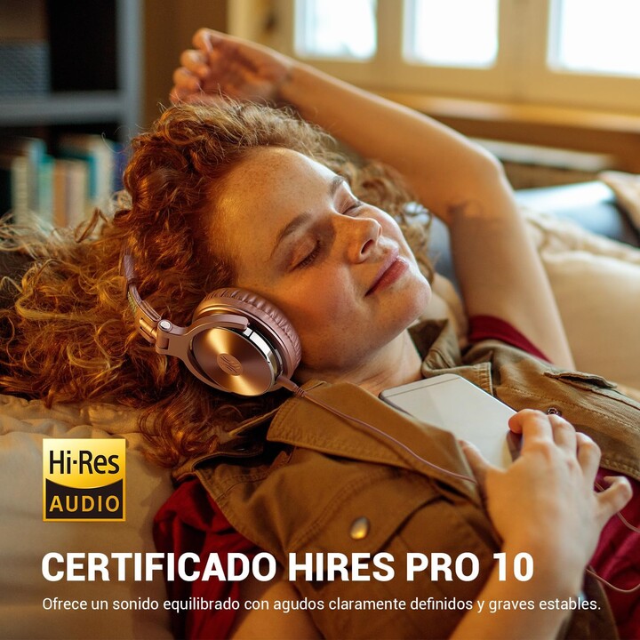 OneOdio Pro10 Rose Or - Casque d'écoute serre-tête