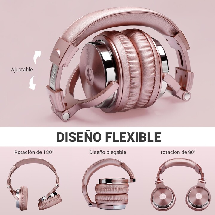 OneOdio Pro10 Rose Or - Casque d'écoute serre-tête