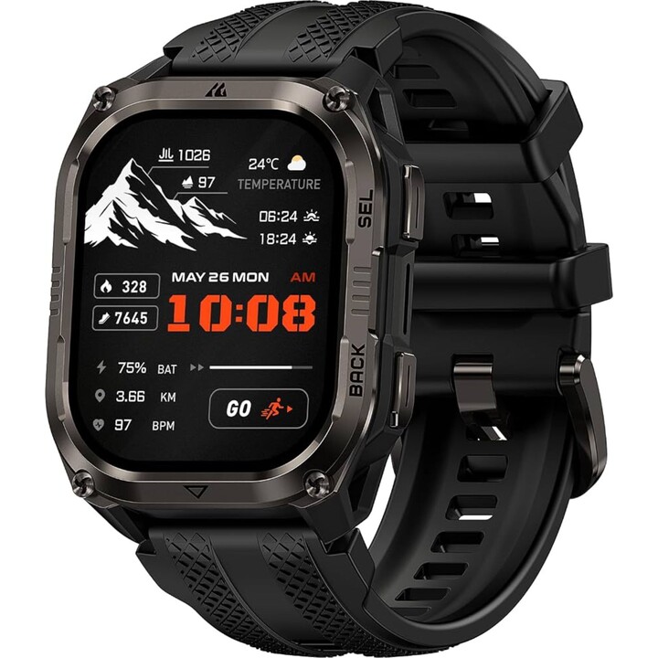 Kospet Pulse 2 Negro GPS Doppelter LED-Bänder 5 Niveles Batería 15 Días
