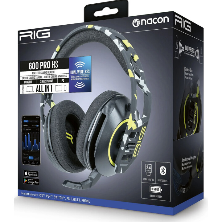 Cuffie da gioco NACON RIG 600HS Camo Acid PS5