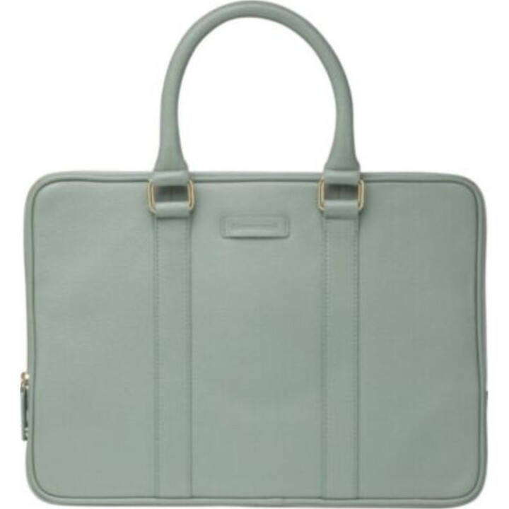 Roma - Bolso fino de piel flor granulada para MacBook Pro/Air de 13" - Greenbay
