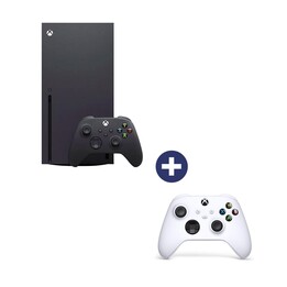 Microsoft Xbox Series X 1TB in schwarz + Xbox Wireless Controller weiß