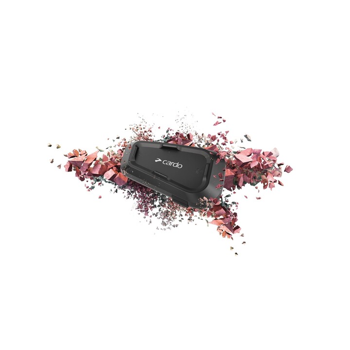 Intercomunicador para motocicleta Cardo Spirit, 2 canais, 400m, preto
