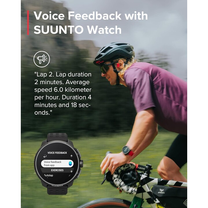 Auriculares deportivos de conducción de huesos de Suunto Wing, control avanzado de la cabeza, 30 h tiempo de juego, rojo