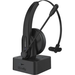 Celly SWHEADSETMONO Auriculares mono inalámbricos, negro, diadema ajustable