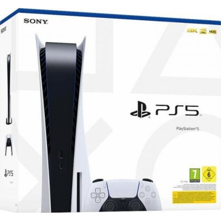 Sony PlayStation 5 PS5 con SSD de 825 GB y paquete FIFA 23 (Blanco)
