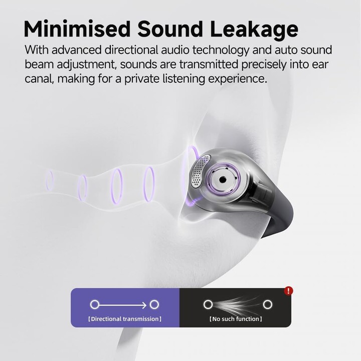 QCY Crossky Clip C30 Schwarz – Bluetooth-Kopfhörer