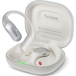 TicNote Pods 4G Blanco - Auriculares Open-Ear con Transcripción IA y eSIM