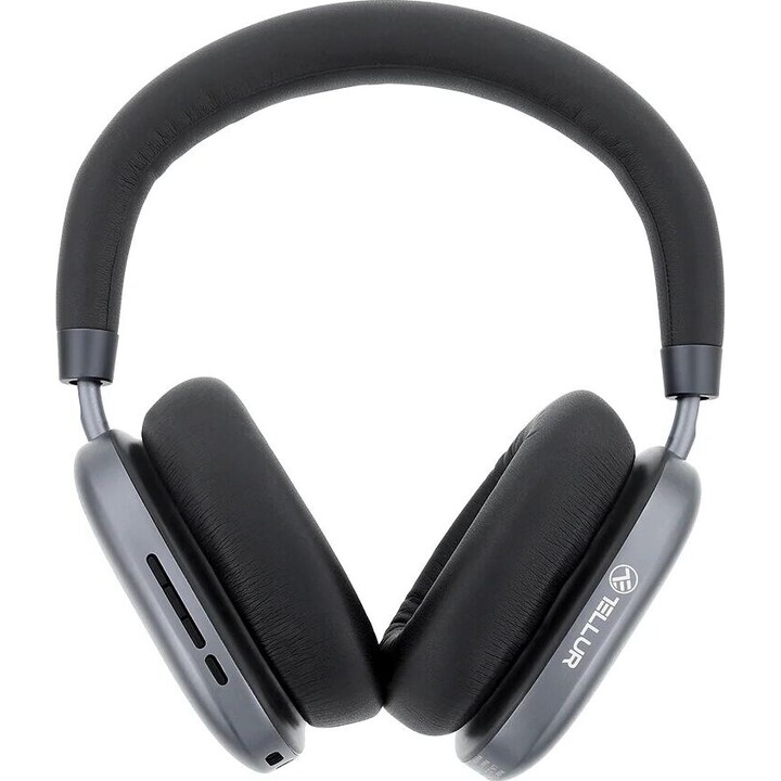 Fones de ouvido Bluetooth Tellur Shade com cancelamento de ruído ativo (ANC) cinza