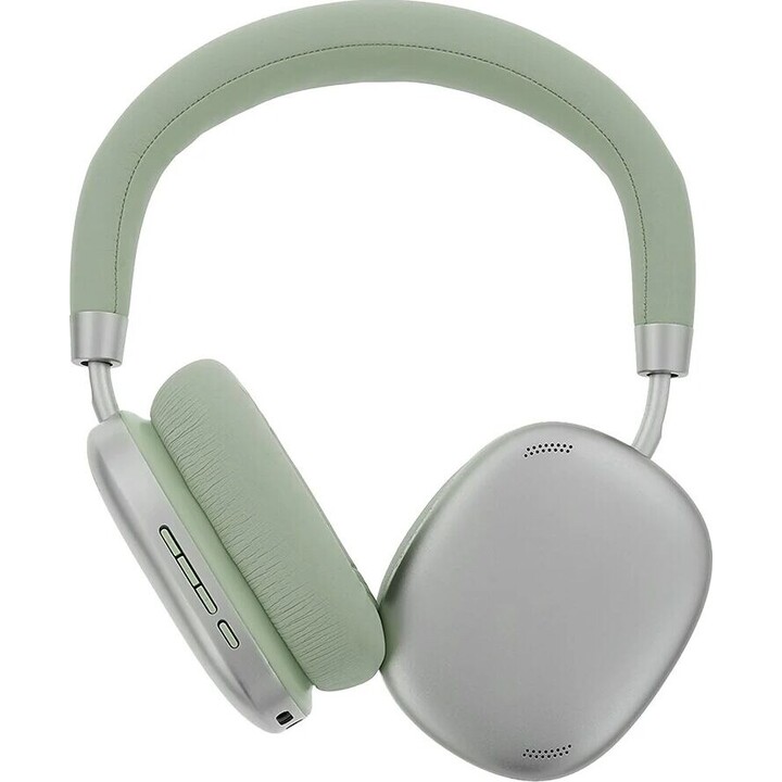Casque audio supra-auriculaire Bluetooth Tellur Shade vert à réduction de bruit active