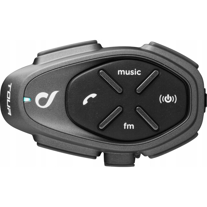 Interphone TOUR HD intercomunicador para moto 1500 m negro