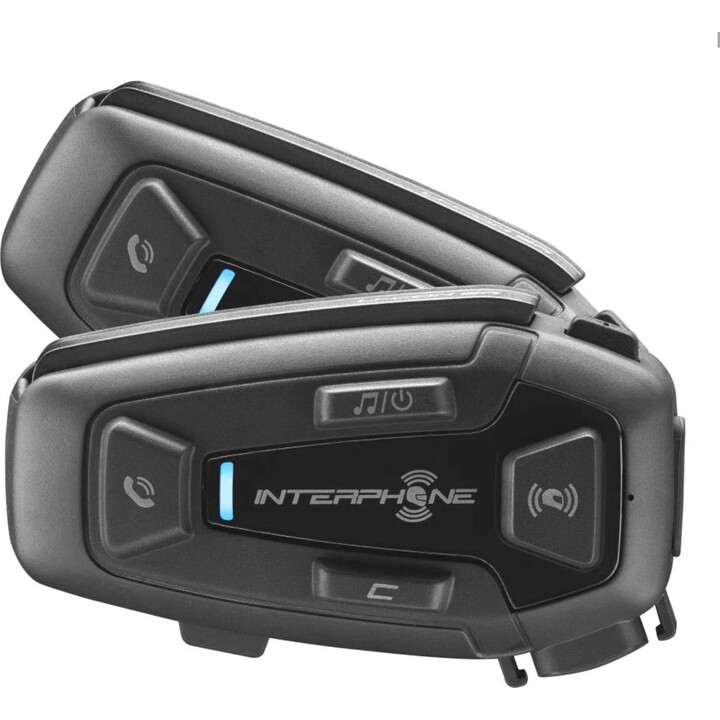 INTERPHONE U-COM 8R Motorrad-Intercom schwarz