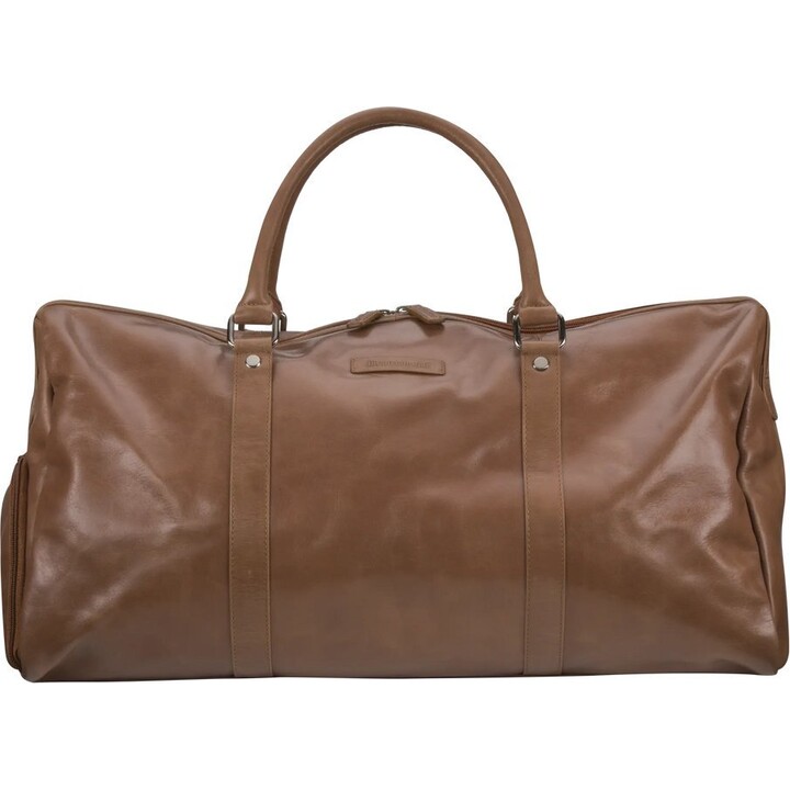 dbramante1928 Kalundborg Sport Weekender Bag - sac de voyage en cuir 15" (tan)