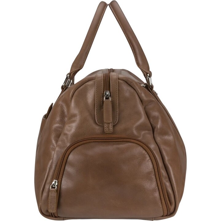 dbramante1928 Kalundborg Sport Weekender Bag - leather travel bag 15" (tan)