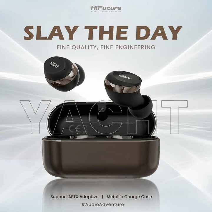 HiFuture Yacht TWS Rosa Dourado - Auriculares Bluetooth