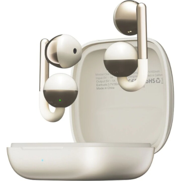 KIESLECT Ora Earring Pods YFT2171EU Wireless Headphones - BT · Microphone · Charging Case · AI Translator APP · Gold