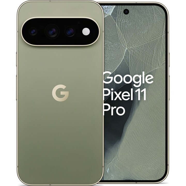 Google Pixel 11 Pro 5G, 12 Go / 256 Go, écran OLED LTPO de 6,3 pouces, batterie de 4 850 mAh, vert