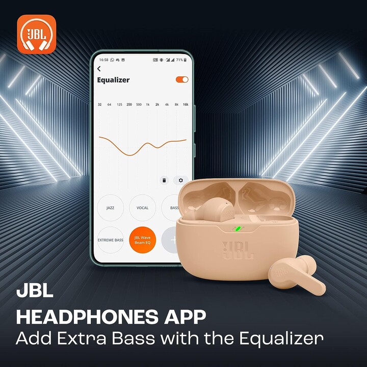 JBL Wave Beam Gold - Bluetooth Headset