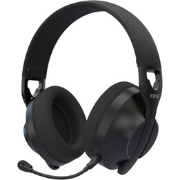 Casque de jeu sans fil Krom Phase avec microphone / Bluetooth / Prise jack 3,5 mm / USB 2.0 / Noir
