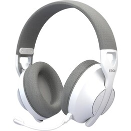 Fone de ouvido gamer sem fio Krom Phase com microfone / Bluetooth / Conector de 3,5 mm / USB 2.0 / Branco