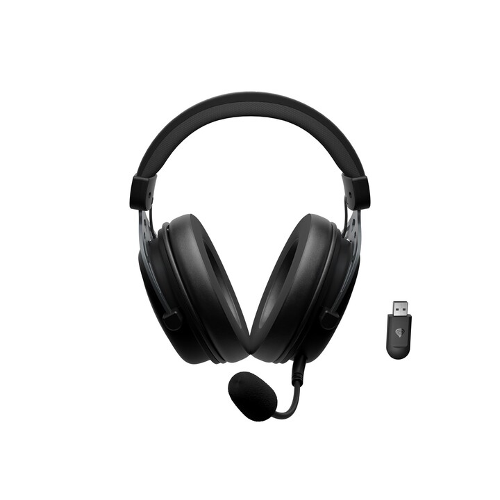 Fone de ouvido para jogos GENESIS Toron 706 sem fio e com fio, com USB Tipo-C e Bluetooth - Preto