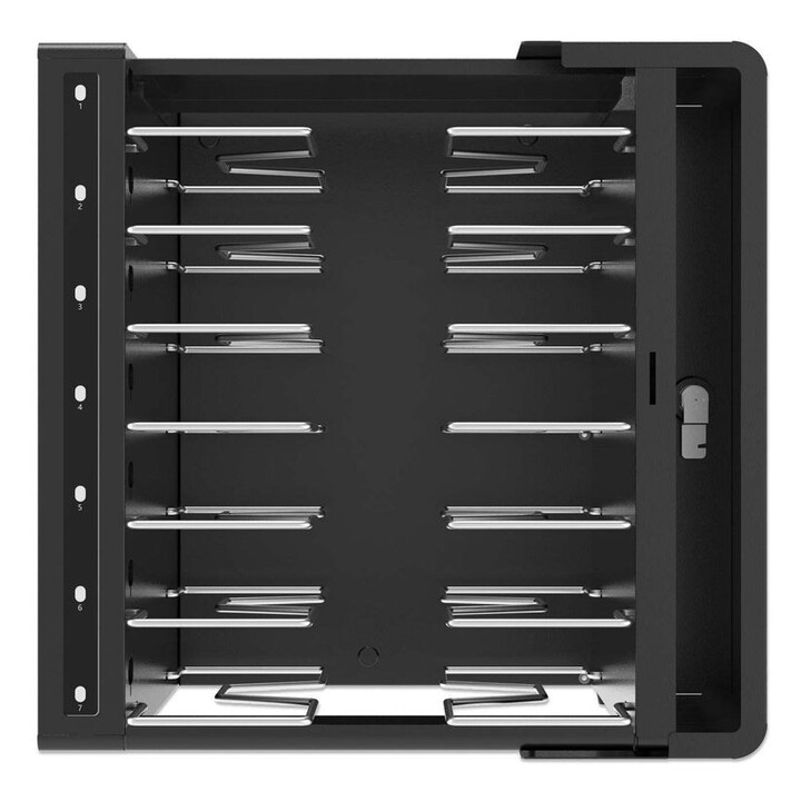 Mobile di ricarica da tavolo Manhattan da 65 W con porta USB-C per 7 laptop (fino a 16"), compatibile con iPad, MacBook e a