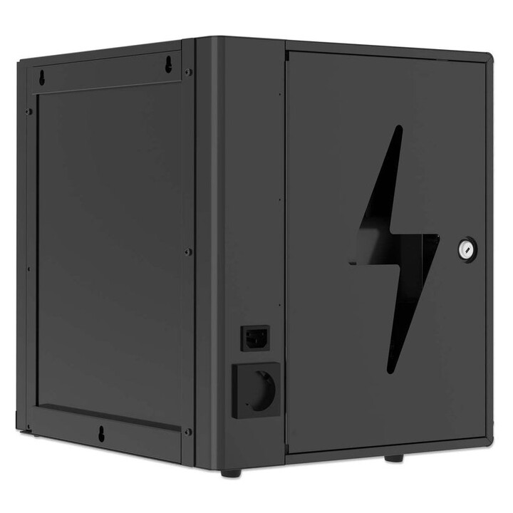 Manhattan Armoire de charge USB-C 65W de bureau 7 ordinateurs portables (jusqu’à 16"), compatible avec ordinateurs portables, iP