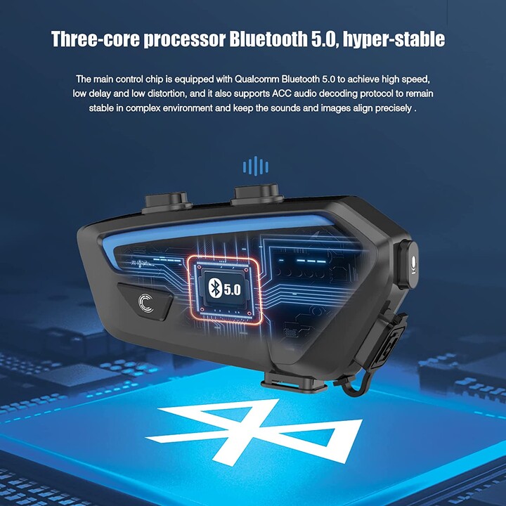 Intercomunicador para Moto FreedConn FX Inalámbrico Bluetooth Negro