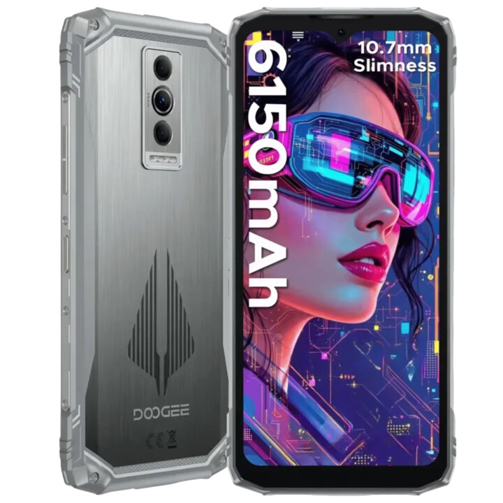 Doogee Blade 10 Pro Energy, 3 Go / 128 Go, écran IPS HD+ de 6,56 pouces, batterie de 6 150 mAh, couleur argent
