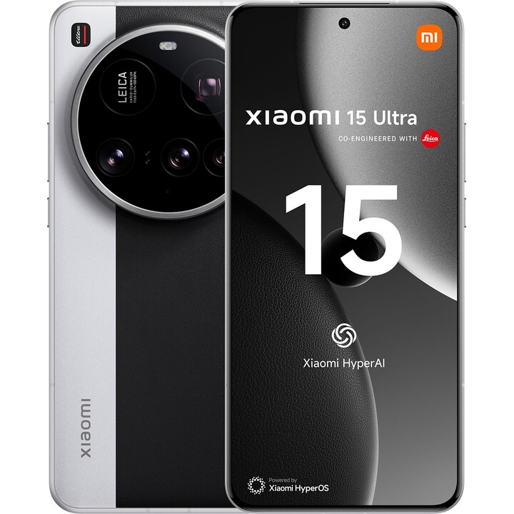 Xiaomi 15 Ultra, 16+1TB, lente ottico Leica Summilux, Snapdragon 8 Elite, 6,73 120Hz WQHD+ Display AMOLED, Chrome Silver