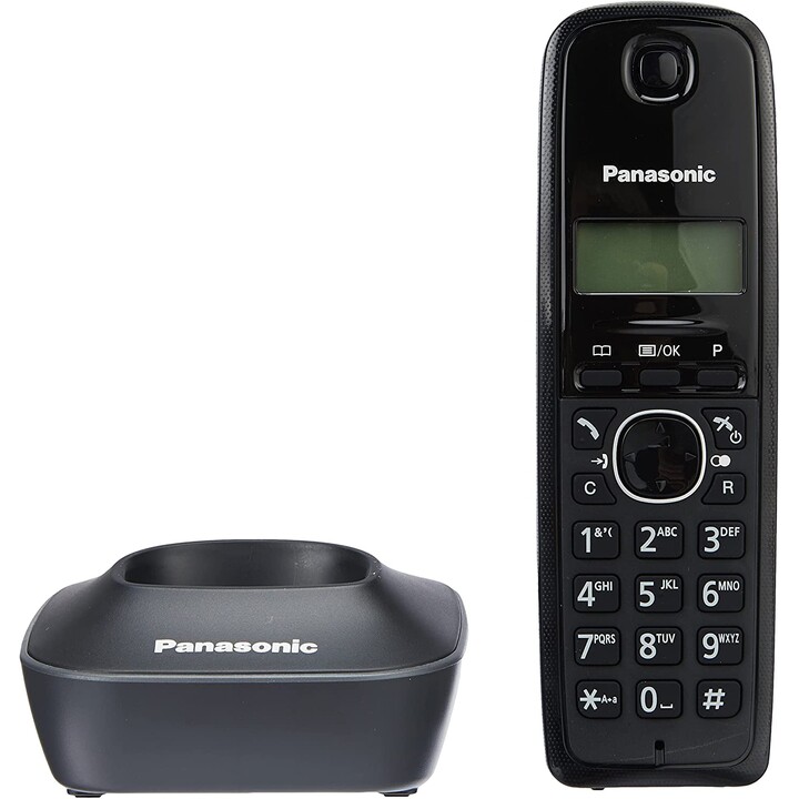 PANASONIC DECT WIRELESS PHONE KX-TG1612SP1 - DUO PACK (KX-TG1611 + SUPPLEMENT) - IDENTIFICATION CALLS- AGENDA 50 ENTRANCES - LCD