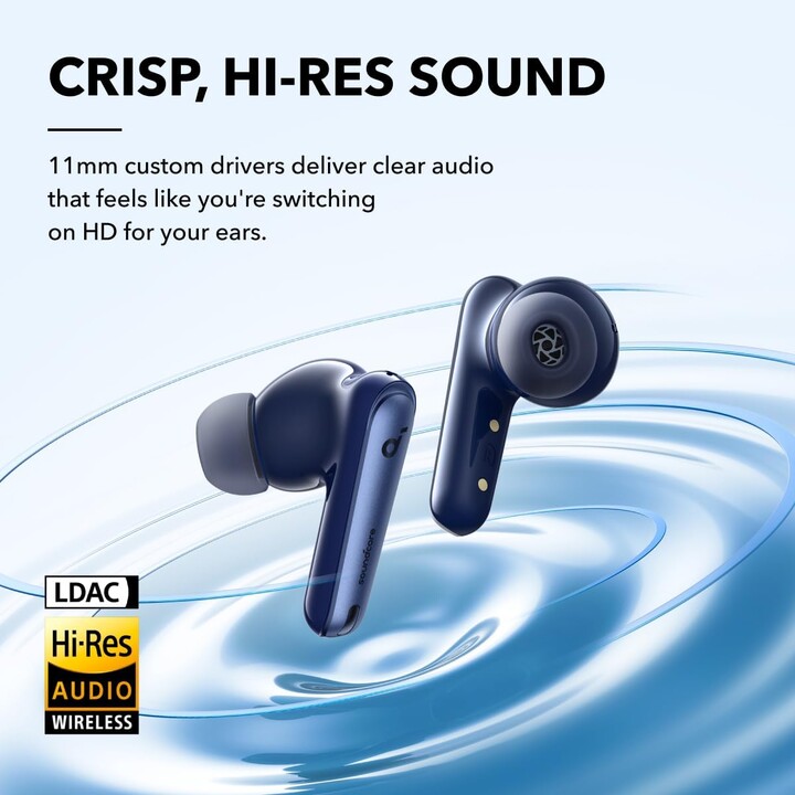 Soundcore Liberty 4 NC Azul Marinho com cancelamento de ruído (ANC) - Auriculares Bluetooth