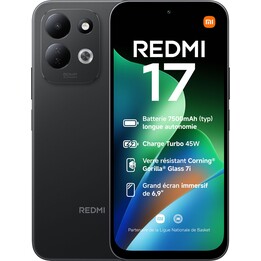 Xiaomi Redmi 17, 6 GB, 128 GB, 6,9 HD+, 7500 mAh, nero