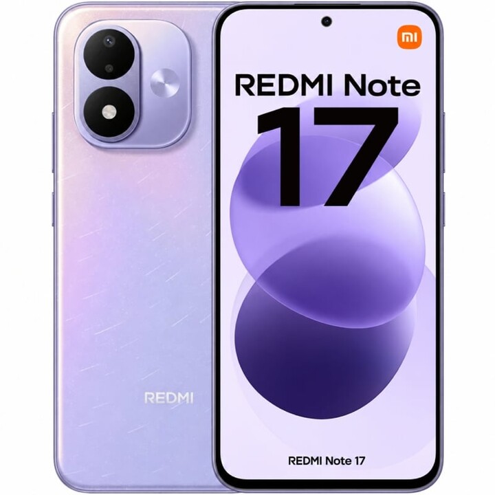 Xiaomi Redmi Note 17 4G, 4 GB, 128 GB, ecrã AMOLED de 6,99, bateria de 7700 mAh, violeta