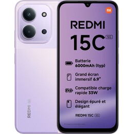 Xiaomi Redmi 15C 5G, 4GB 256GB, 6.9 HD+, 6000 mAh, Lilac