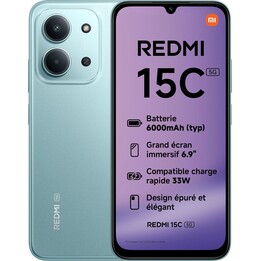 Xiaomi Redmi 15C 5G, 4 GB, 256 GB, 6,9 HD+, 6000 mAh, grün