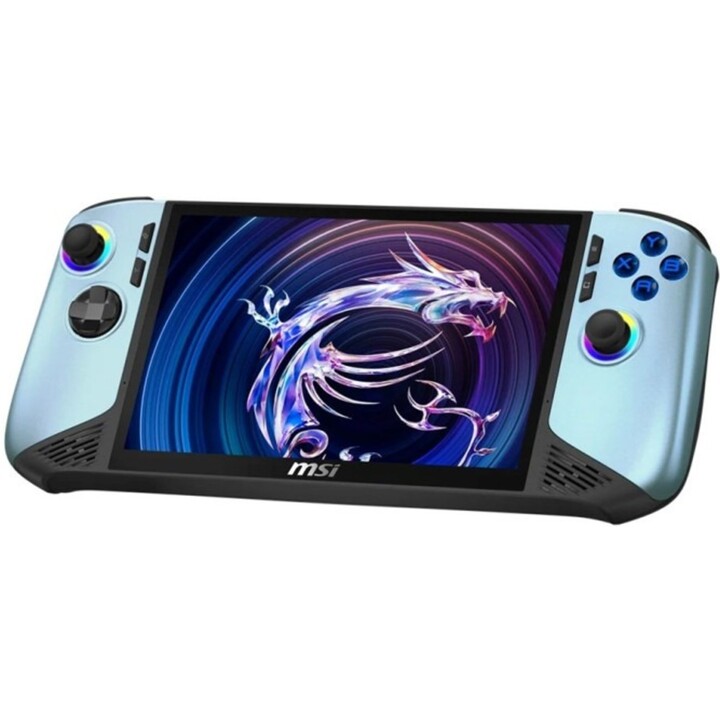 Console portable MSI A2VM-254PL Claw 8 AI+ A2VM Glacier Blue Edition : processeur Intel Core Ultra 7 258V, écran tactile IPS de 