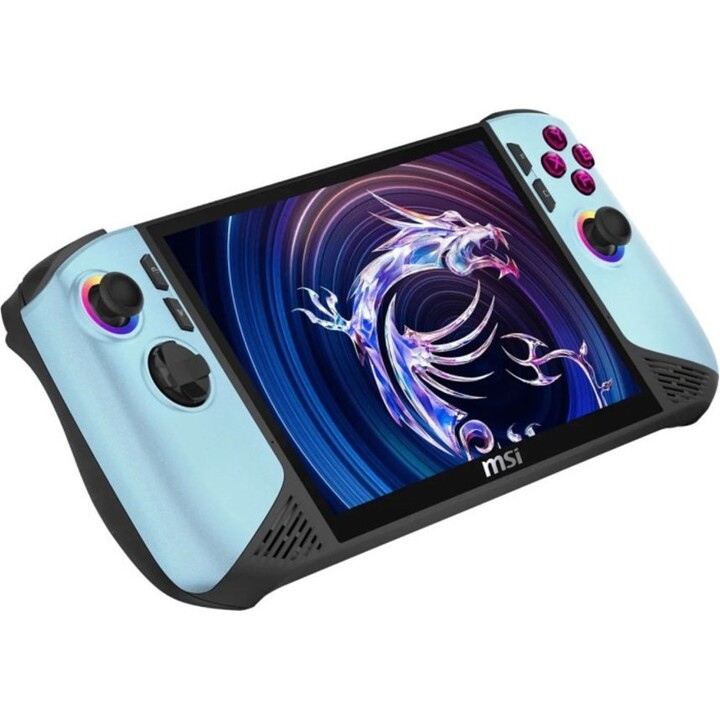 MSI A2VM-254PL Claw 8 AI+ A2VM Glacier Blue Edition Handheld Console Intel Core Ultra 7 258V 8 Inch 120Hz 500nits IPS-Level Touc